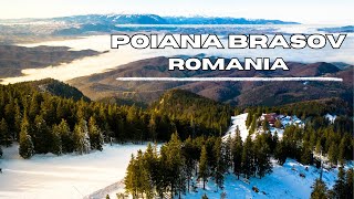 Poiana Brasov Romania December 2023  4K Drone Footage [upl. by Publea269]