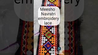 Meesho embroidery lace review haul sewing lehenga for navratri garbha banjara [upl. by Akerboom]