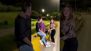 sameerabbasi500 sanayaa trending viral couple romantic huppy samee [upl. by Seka]