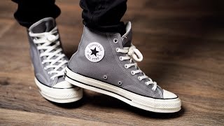 CONVERSE CHUCK 70 REVIEW  ON FEET GREYIVORYSAIL [upl. by Juditha]