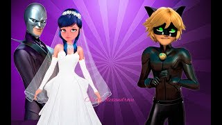 Miraculous Ladybug Hawk Moth and Marinette wedding New Episode 2017 [upl. by Ailyt885]