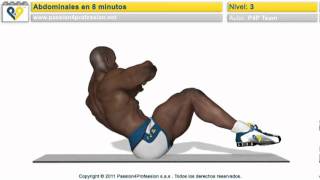 Abdominales en 8 minutos nivel 3  NO MUSIC flv [upl. by Sidran]