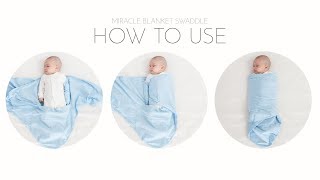 Miracle Blanket  how to wrap or swaddle securely [upl. by Ahsenod333]