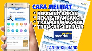 Cara Mencetak Rekening Koran Bank Mandiri Tanpa Ke Bank [upl. by Ssej]