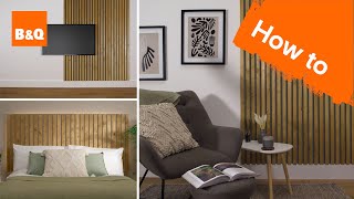 How to create slatted wall panelling [upl. by Ardnosak]