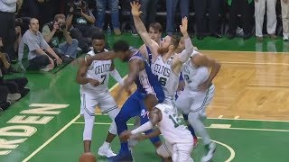 Celtics Eliminate 76ers in Chaotic Thriller Game 5 2018 NBA Playoffs [upl. by Shriver131]