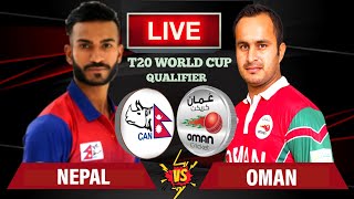 NEPAL VS OMAN LIVE  T20 WORLD CUP ASIA REGIONAL FINAL QUALIFIER LIVE  NEPAL VS OMAN T20 LIVE SCORE [upl. by Flatto]