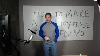 How To Make A 4x8 Dry Erase Board For 20 [upl. by Atilegna]