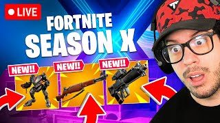 New SEASON X UPDATE in FORTNITE Winning in Solos [upl. by Laniger]