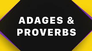 Figurative Language  Adages amp Proverbs [upl. by Zeitler]