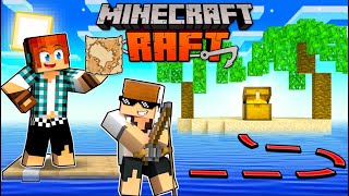 PERDIDOS Uma AVENTURA no MAR  MINECRAFT RAFT O Filme [upl. by Udell867]