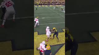 Rod Moore SEALS Michigans victory over Ohio State 🔥🔥👀 michiganwolverines rodmoore cfbonfox [upl. by Hans]