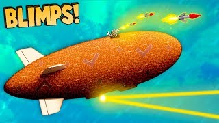 AMAZING Zeppelin Blimp AIRSHIPS Forts Multiplayer Gameplay  Best Forts [upl. by Alfy]