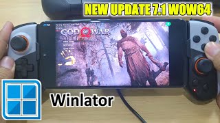 WINLATOR 71 New Update GOD OF WAR 2018 Game Test POCO F3 Hyper OS [upl. by Waldemar]