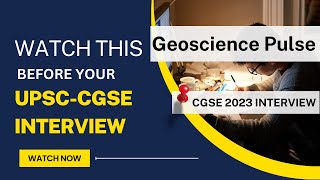 Geoscience Pulse Part2 for CGSE 2023 interview  GeologyConceptscom [upl. by Ivatts]