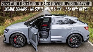 BEST SOUNDING NEW RSQ3RS3 2023 AUDI RSQ3 SPORTBACK POWERDIVISION 477HP  NO LIMITERS amp OPF [upl. by Hgielrebmik]