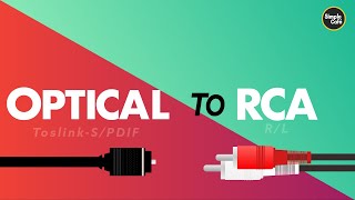 How to Connect Speakers to TV Optical to RCA [upl. by Trevorr]