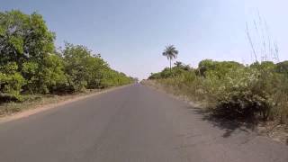 Guinée Bissau Route vers Bissau Gopro  Guinea Bissau Road to Bissau Gopro [upl. by Rifkin933]