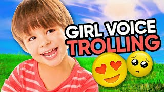 I GIRL Voice Trolled the CUTEST 9 Year Old emotional [upl. by Delinda341]