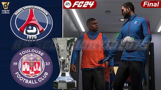 Paris saint germain VS Tolosa • Final Trophée des Champions • FC 24 COM vs COM [upl. by Accem321]