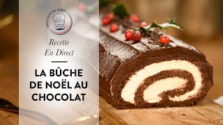 Recette de Noël  la Bûche De Noël au Chocolat [upl. by Ardnikat]