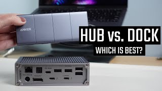 Hub vs Docking Station Which one do you need [upl. by Airt]