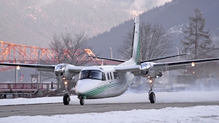 Rockwell 690B Turbo Commander Landing [upl. by Aivatan288]