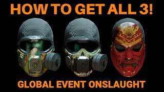 The Division  HOW TO GET ALL 3 ONSLAUGHT MASKS EASY [upl. by Singhal]