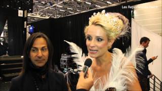 Jean Doucet et Élodie Gossuin  Salon du Chocolat 2014 [upl. by Drusie]