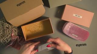 eyerim presents Unboxing of Miu Miu MU51QS 7S03F2 sunglasses [upl. by Pare949]