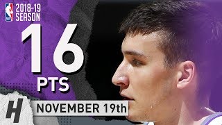 Bogdan Bogdanovic Full Highlights Kings vs Thunder 20181119  16 Pts 3 Ast 5 Rebounds [upl. by Cointon551]