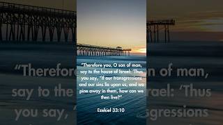 Ezekiel 3310 ytshorts heavenly god jesuschrist jesus ocean water bridge sunset sky bible [upl. by Razaile]