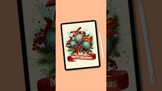 Christmas Card Design in procreate [upl. by Chang277]