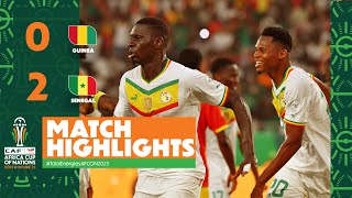 HIGHLIGHTS  Guinea 🆚 Senegal TotalEnergiesAFCON2023  MD3 Group C [upl. by Martica]