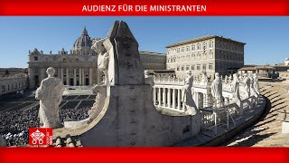 Audienz für die Ministranten 30 Juli 2024 Papst Franziskus [upl. by Blakely]