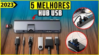 OS 5 MELHORES HUB USB DE 2024  Tem hub usb c 30 20 e Outros [upl. by Yuma]