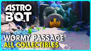 Astro Bot  All Wormy Passage Collectibles Locations Guide Bots amp Puzzle Pieces [upl. by Tijnar]