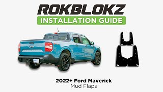 Installing ROKBLOKZ Mud Flaps on a 2022 Ford Maverick [upl. by Ainitsirc]