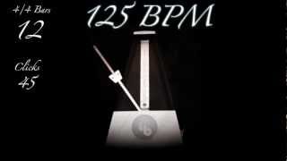 125 BPM Metronome [upl. by Alidia]