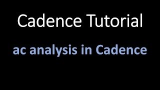 ac analysis in cadence [upl. by Thenna451]