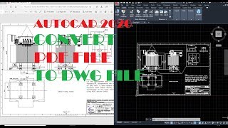 HOW TO CONVERT PDF FILE TO DWG FILE [upl. by Rosenblum]