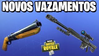 Fortnite  3 NOVAS ARMAS e MUITOS VAZAMENTOS [upl. by Winne]