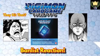 DECEMBER 2023 DIGIMON TCG BANLIST REACTION [upl. by Aicinoid935]