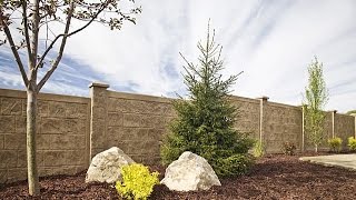 How to Install a RhinoRock concrete fence  YouTube [upl. by Bowe]