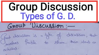 What is Group Discussion Types Of Group Discussion  Tools for group discussion communication [upl. by Anak773]