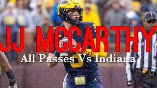 Film Room JJ McCarthy Vs Indiana All PassesRuns [upl. by Kalie717]