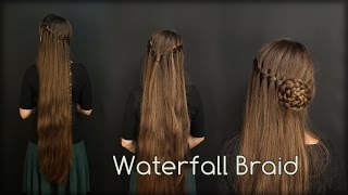 Waterfall Braid  an sich selbst flechten  inklusiver drei Variationen  Haartraum [upl. by Brynn775]