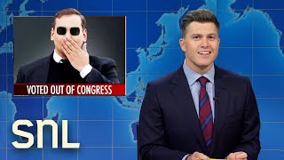 Weekend Update George Santos Expelled from Congress Elon Musk Meets with Netanyahu  SNL [upl. by Cecilius84]