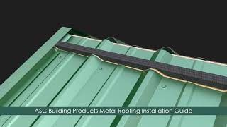 How to install Metal Roofing 3ft panelsASC Building Products [upl. by Animehliw263]