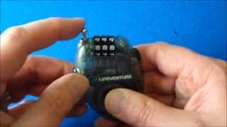 Lifeventure Mini Cable Lock Demo [upl. by Heiney]